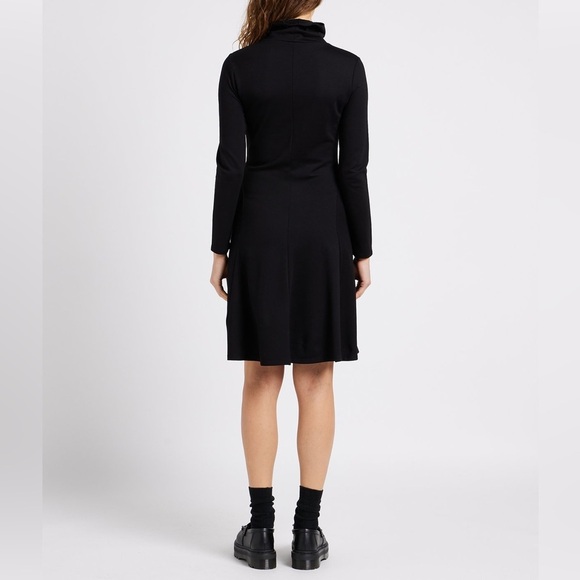 New Seraphine Vanessa Turtleneck Long Sleeve Maternity Dress Black Sz 10 - Picture 14 of 16